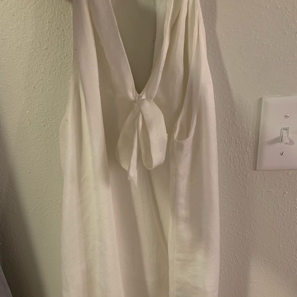 White tie blouse